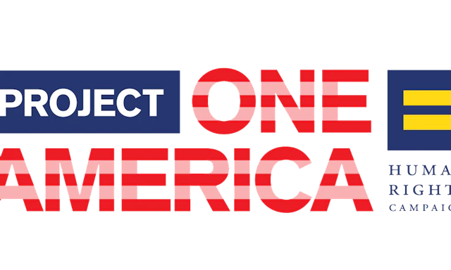 Logo reads "Project One America" with HRC logo and text