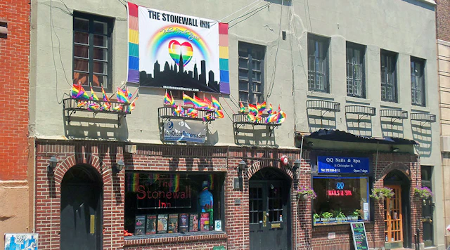 Stonewall Inn, the site of the uprising that sparked the modern day LGBTQ rights movement